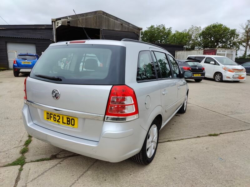 2012 Vauxhall Zafira 1.6 16V Exclusiv Euro 5 5dr Petrol Manual ULEZ Compliance