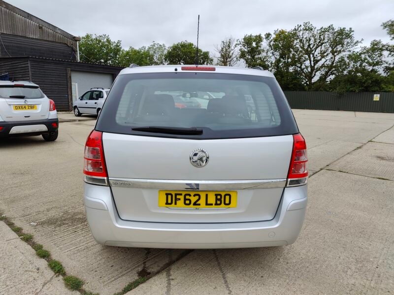 2012 Vauxhall Zafira 1.6 16V Exclusiv Euro 5 5dr Petrol Manual ULEZ Compliance