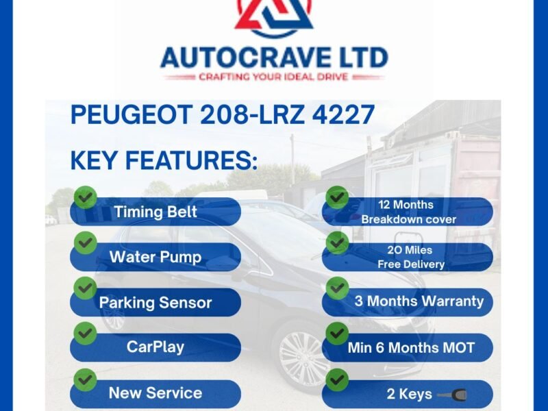2016 Peugeot 208 1.2 PureTech Allure Euro 6 5dr✅